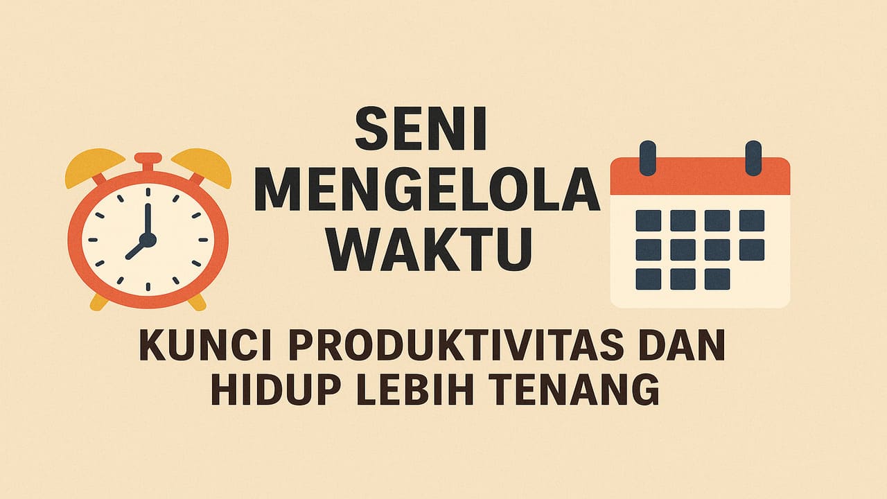 Seni Mengelola Waktu Kunci Produktivitas dan Hidup Lebih Tenang