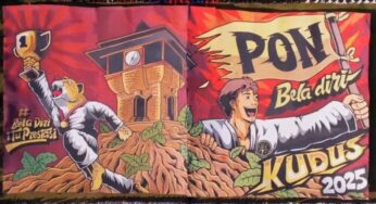 Kisah Inspiratif di Balik Tifo Raksasa PON Bela Diri Kudus 2025